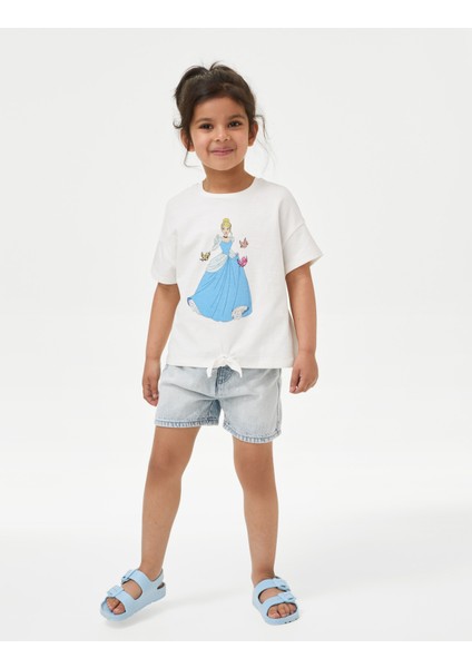 Marks & Spencer Saf Pamuklu Disney Princess™ T-Shirt