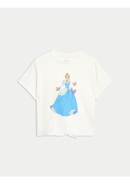 Marks & Spencer Saf Pamuklu Disney Princess™ T-Shirt