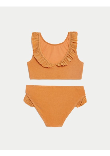 Fırfır Detaylı Bikini Takımı