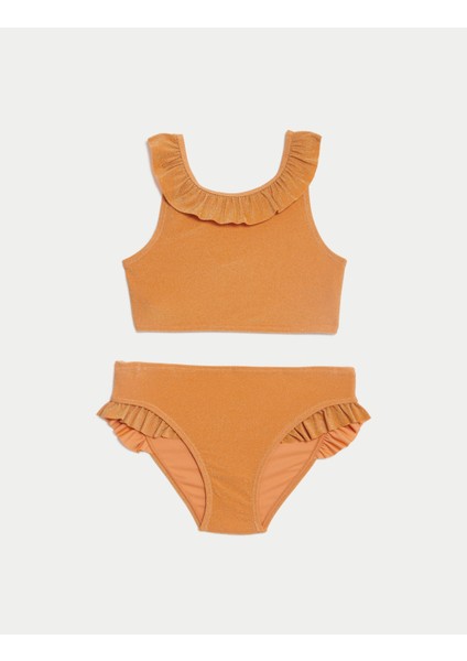 Fırfır Detaylı Bikini Takımı
