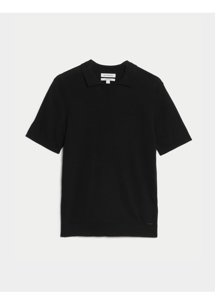 Marks & Spencer Kısa Kollu Örme Polo Yaka T-Shirt