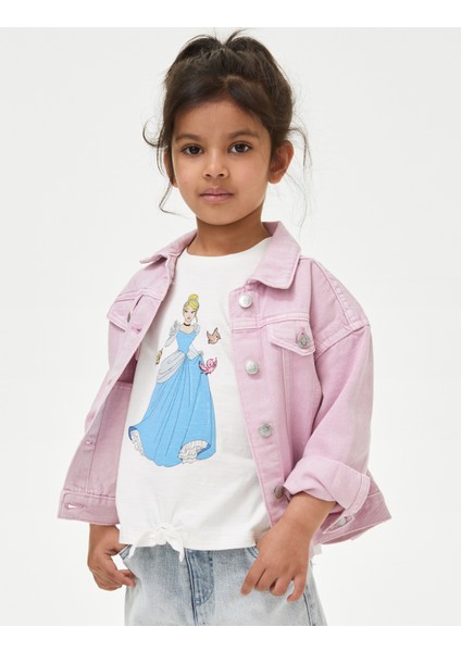 Marks & Spencer Saf Pamuklu Disney Princess™ T-Shirt