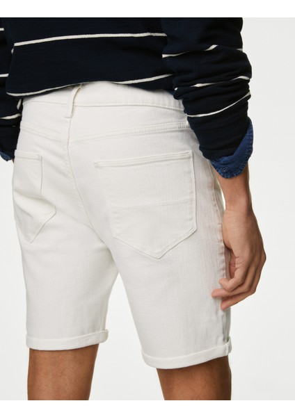 Regular Fit Denim Şort
