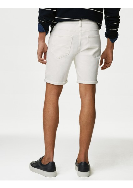 Regular Fit Denim Şort