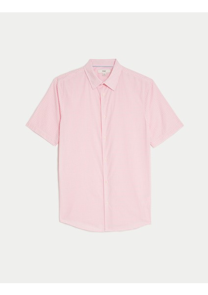 Saf Pamuklu Kısa Kollu Gömlek indirimleri