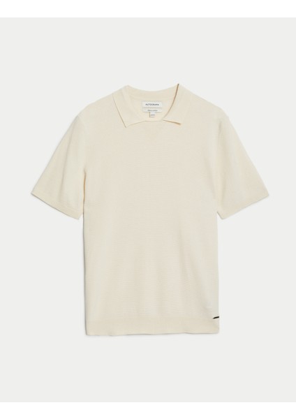 Marks & Spencer Kısa Kollu Örme Polo Yaka T-Shirt