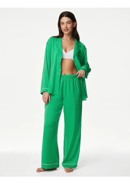 Marks & Spencer Regular Fit Dream Satin™ Pijama Takımı