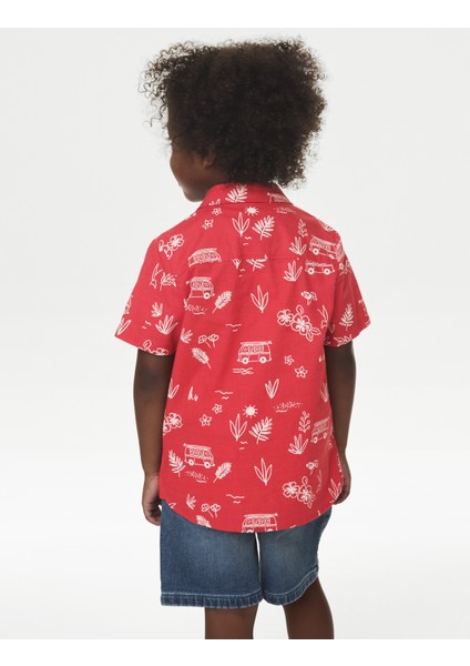 Saf Pamuklu 2'li Gömlek&T-Shirt Takımı (2-8 Yaş) fırsatları