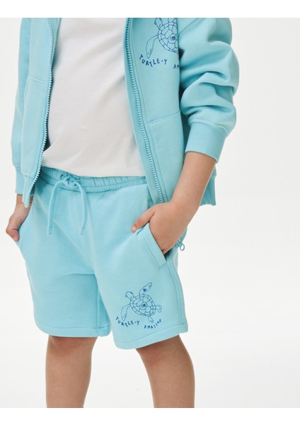 Pamuklu Beli Lastikli Şort (2-8 Yaş) fiyatları