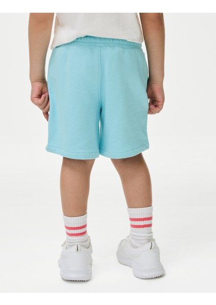 Pamuklu Beli Lastikli Şort (2-8 Yaş) fırsatları