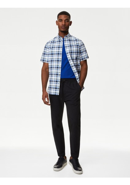 Saf Pamuklu Kısa Kollu Oxford Gömlek fiyatları