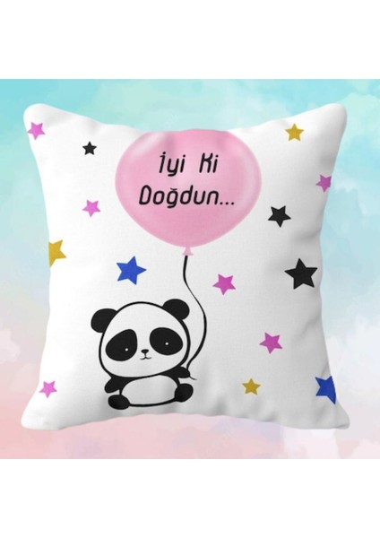 Iyi Ki Doğdun Yastık ve Pembe Atlıkarınca Hareketli Müzik Kutusu Arkadaşa Hediye
