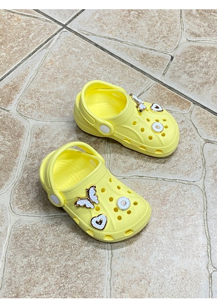Kız Erkek Çocuk Cross Model Terlik Sandalet (Süsleri Hediye)
