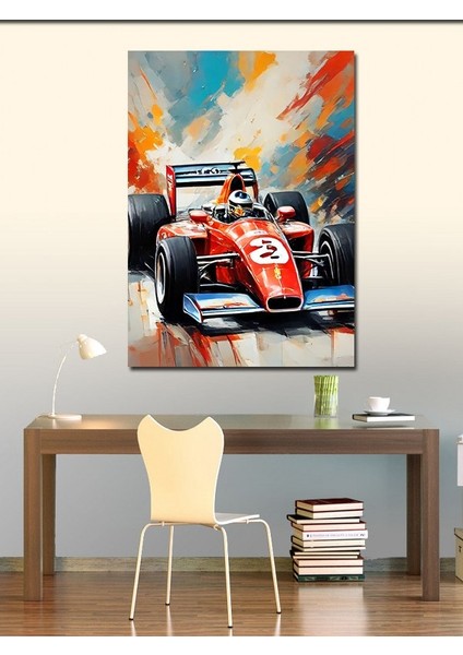 Kanvas Tablo Formula 1 Adet Retro