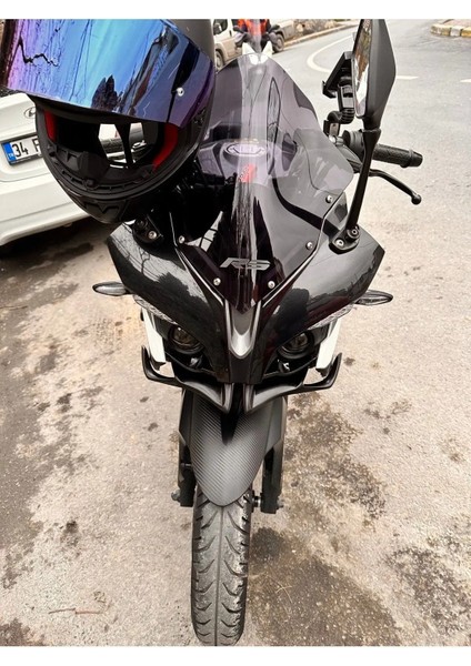 Aras Moto Bajaj Pulsar Rs 200 Winglet Ön Gaga ,far Altı Grenajı Ham Siyah Renk 2015-2024 Arasmoto