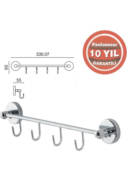 KR10-019 Karaca 4'lü Askılık