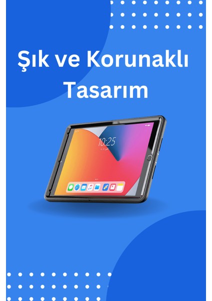 Qpen iPad Air 10.9 Inç 3/4/5 Nesil Uyumlu Hand Strap Tablet Kılıfı