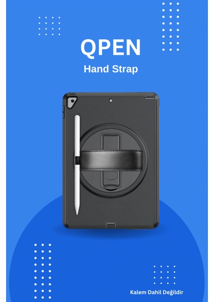 Qpen iPad Air 10.9 Inç 3/4/5 Nesil Uyumlu Hand Strap Tablet Kılıfı modelleri