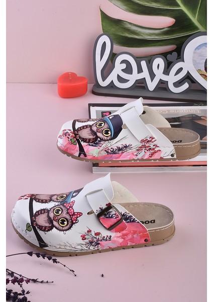 8088 Kardeş Baykuşlar Baskılı Konfort Sabo Terlik fırsatları