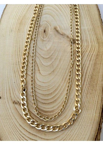 Gold Zincir Kolye Unisex Zincir Kolye PYTKZNCKLY235