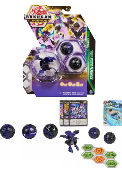 Bakugan Legends Starter 3 Lü Eenoch Ultra ile Cimoga ve Ryerazu