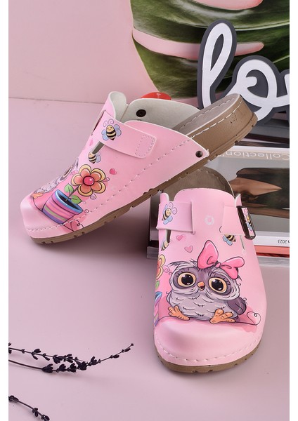 8068 Kurdeleli Baykuş Temalı Konfort Sabo Terlik modelleri