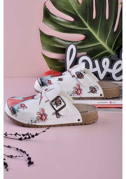 8069 Şaşkın Köpek Baskılı Konfort Sabo Terlik modelleri