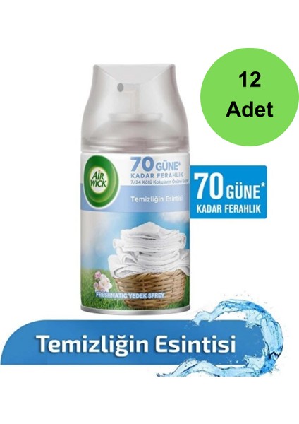 Freshmatic Otomatik Sprey Temizliğin Esintisi Yedek Sprey 250 ml x 12 Adet