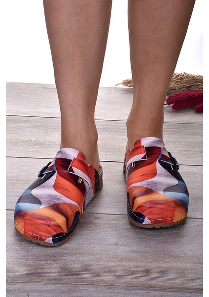 8092 Rüzgar Desen Baskılı Konfort Sabo Terlik fırsatları