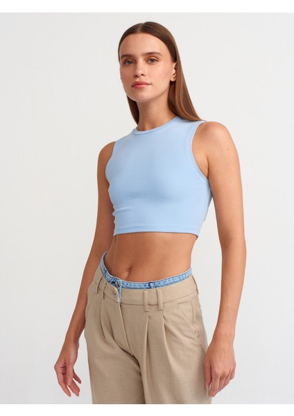 30125 Crop Top-Mavi