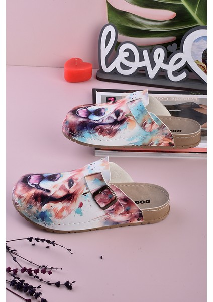 8091 Köpek Baskılı Konfort Sabo Terlik fiyatları