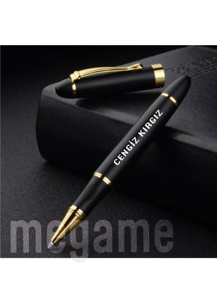 Kişiye Özel Yüksek Kaliteli Siyah Tükenmez Kalem Metal Imza Kalemi Rollerball Kalemler
