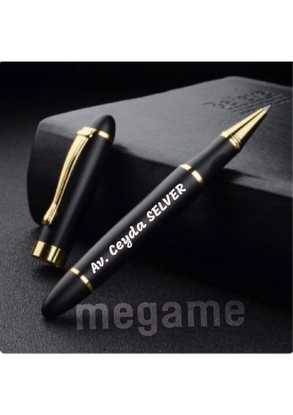 Kişiye Özel Yüksek Kaliteli Siyah Tükenmez Kalem Metal Imza Kalemi Rollerball Kalemler modelleri