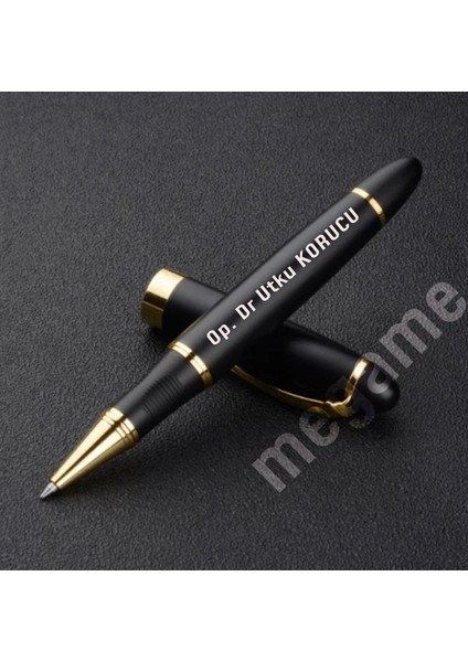 Kişiye Özel Yüksek Kaliteli Siyah Tükenmez Kalem Metal Imza Kalemi Rollerball Kalemler indirimleri