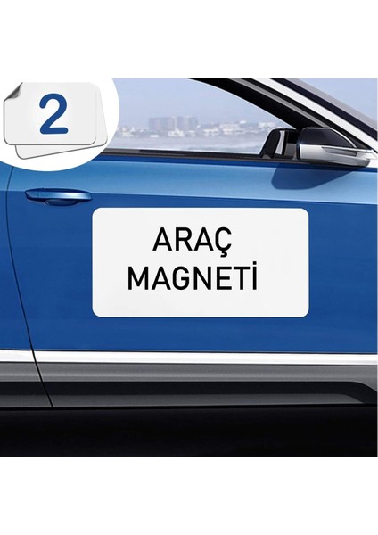 Araç Magneti Baskılı 2 Adet 60CM x 100CM