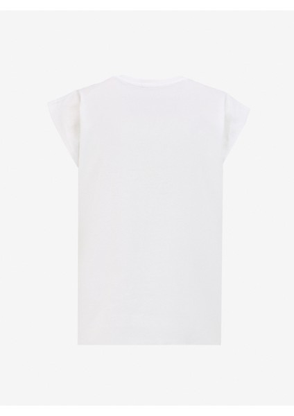 Kırık Beyaz Kadın Bisiklet Yaka Basic T-Shirt F4Sl-Tst0279 fiyatları