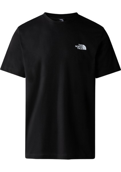 Siyah Erkek Bisiklet Yaka Baskılı T-Shirt NF0A894ZJK31_M Bıner Graphıc 4 Tee fırsatları