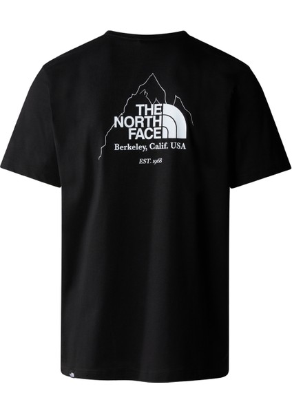 Siyah Erkek Bisiklet Yaka Baskılı T-Shirt NF0A894ZJK31_M Bıner Graphıc 4 Tee indirimleri