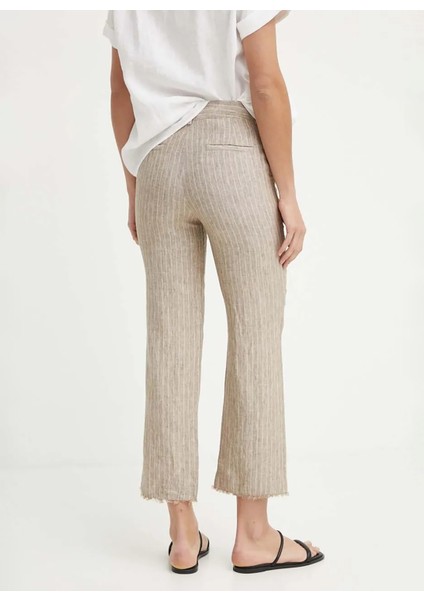 Yüksek Bel Straight Açık Kahve Kadın Pantolon 4NTHLF055 modelleri