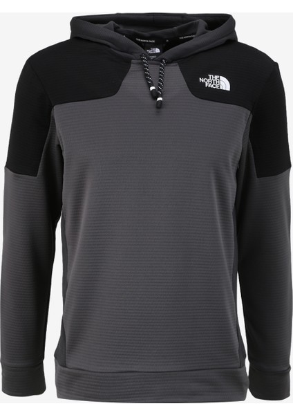 Gri Erkek Kapüşon Yaka Normal Kalıp Sweatshirt NF0A87J3XIU1_PULL On Fleece Hoodıe