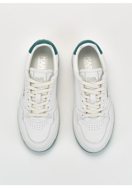 Beyaz - Yeşil Kadın Sneaker KL63024 01F modelleri