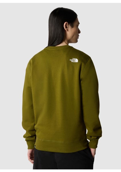 The North Face Yeşil Erkek Bisiklet Yaka Sweatshirt NF0A7X1IPIB1_M Sımple Dome Crew