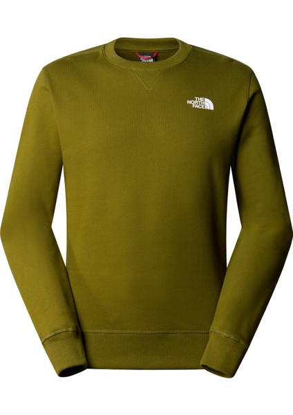 The North Face Yeşil Erkek Bisiklet Yaka Sweatshirt NF0A7X1IPIB1_M Sımple Dome Crew