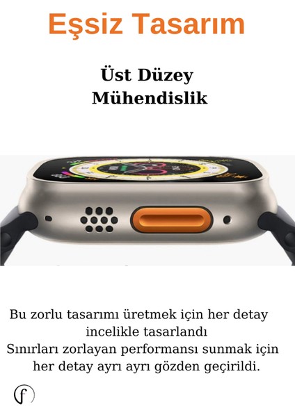 Watch Ultra 8 Max Bluetooth Arama Nfc Özellikli 2.1 İnç 49MM Akıllı Saat