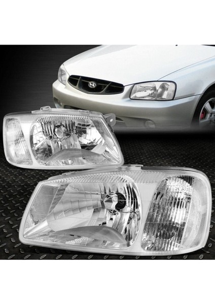 Hyundai Accent Milenyum Kasa Sağ Sol Ön Far Takımı 2000-2002
