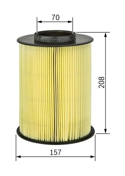 Ford Focus 1.6 Tdcı Bosch Hava Filtresi E5 2011-2015