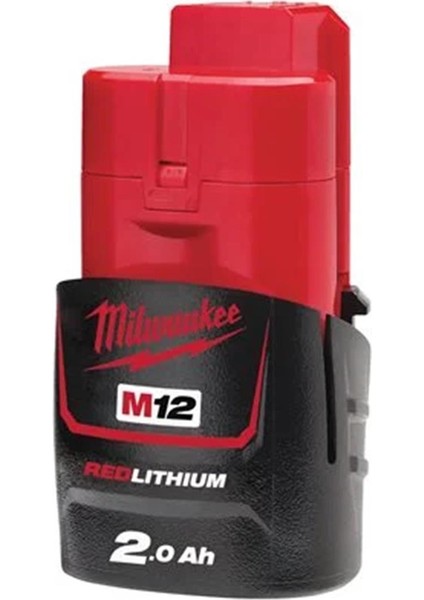 Akü M12B2 Redlithium-Ion 12V. 2,0AH Mılwaukee T4932430064