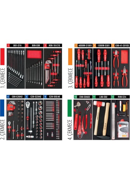 343 Pc. Sup.maxı Genel Maksatlı Alet SETI+A01M-07J A50TK-343A01MT