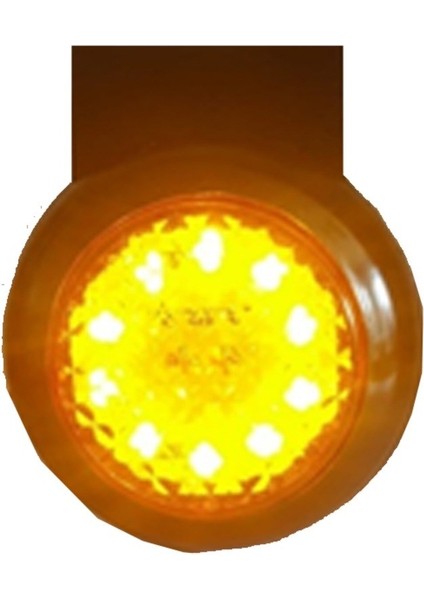 Yuvarlak Sallama Lamba Petekli Cam 10 Ledli 24V Sari 504632512