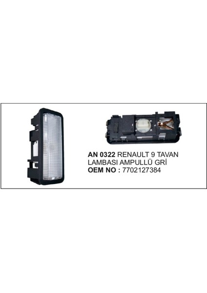 Tavan Lamba Anahtari Renault 9 504629713
